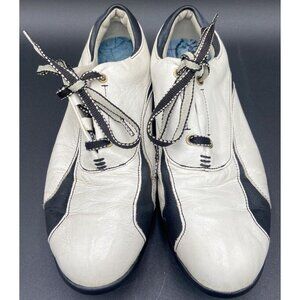 Ladies FootJoy Golf Shoes 97124 LoPro Collection White/Black SoftSpikes US 8M